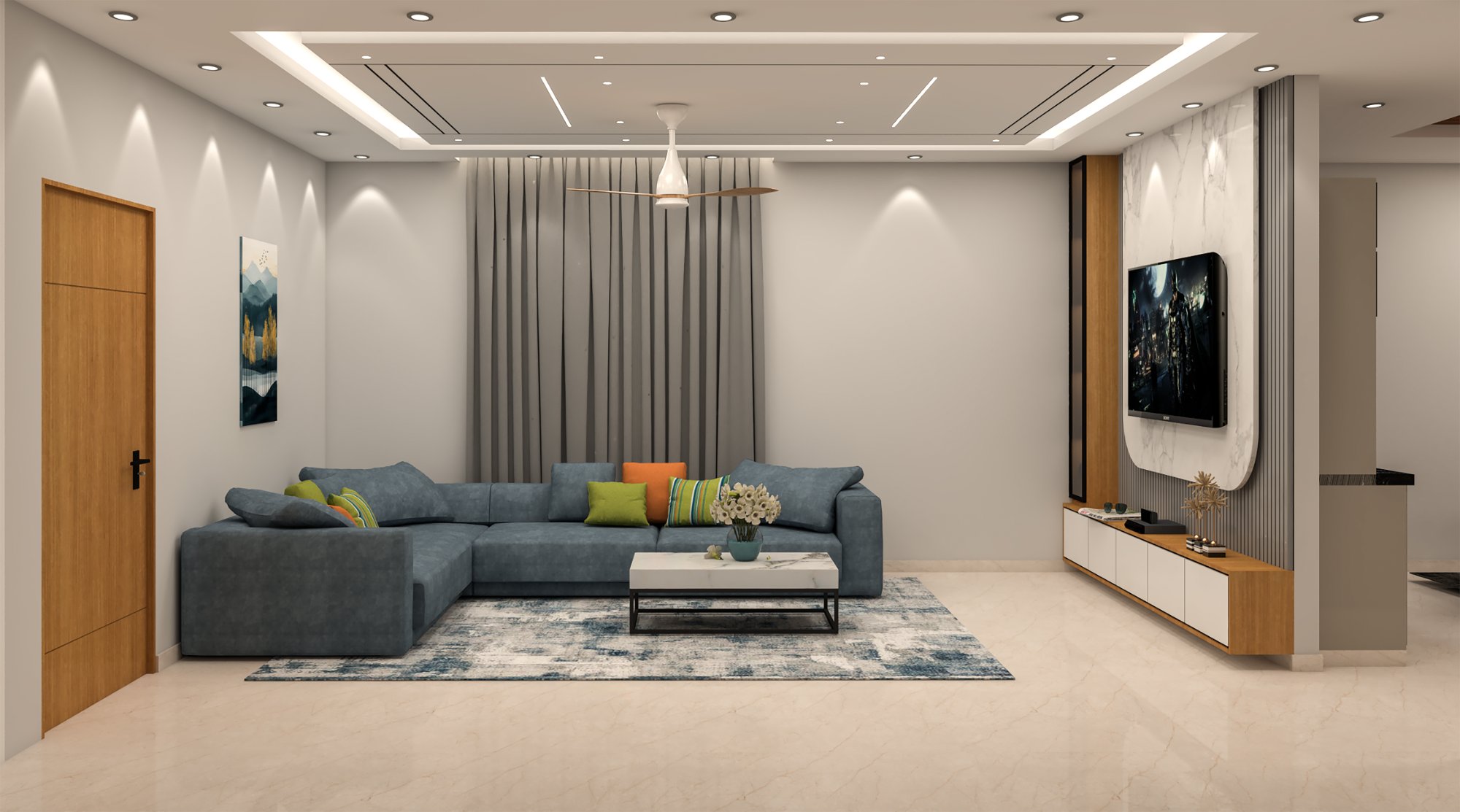 Living Hall — View 3